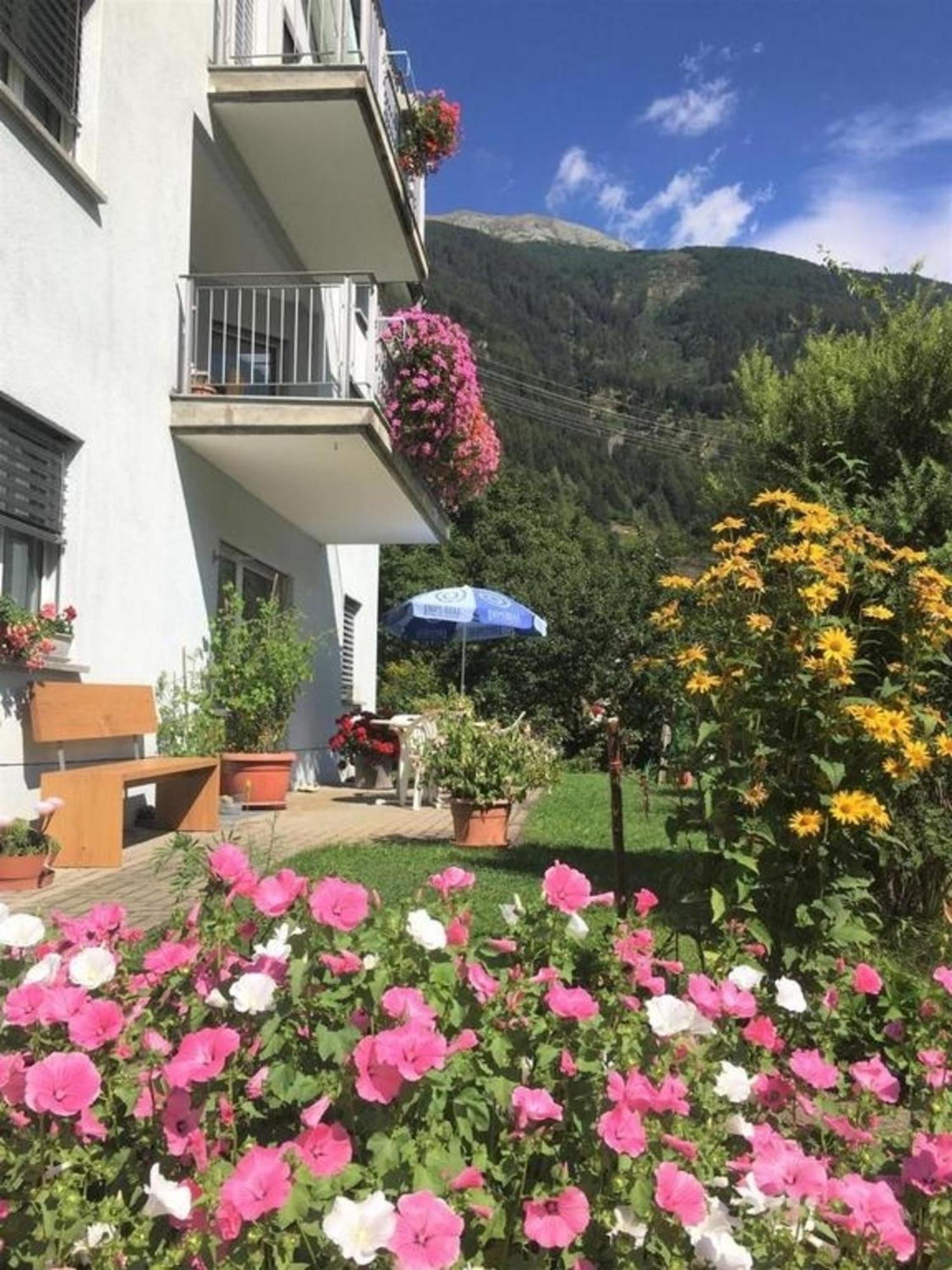 Schoene, Sonnige 25-Zimmer Parterre-Ferienwohnung Poschiavo Exterior foto